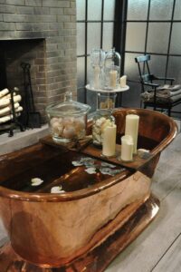 baignoire en cuivre